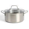 Martha Stewart Castelle 5-Quart 18/8 Stainless Steel Induction Safe Dutch
