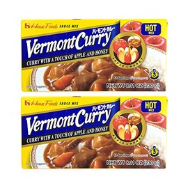 [ 6 Packs ] House Foods Vermont Curry Hot 8.11 Oz (230g)