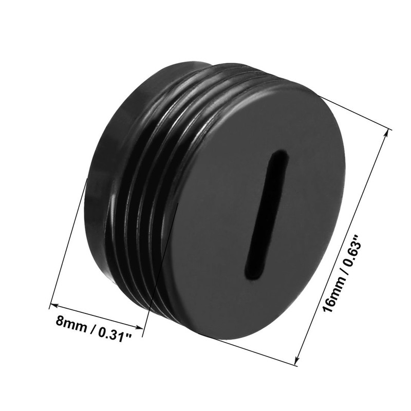 sourcing map Carbon Brush Holder Caps 16mm O.D. 8mm Thickness