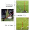 Sosoport Golf Alignment Sticks, Red Direction Stick Swing Training Aid