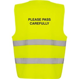 V Safety Unisex Adjustable Hi-vis Vest Hi Vis, Yellow, M-L UK