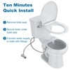 Homfan Bidet for Toilet with Non-Electric Dual Nozzle (Frontal &