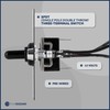 Five Oceans Toggle Boat Anchor Windlass Switch, 2-Pack, Controlling Up/Down