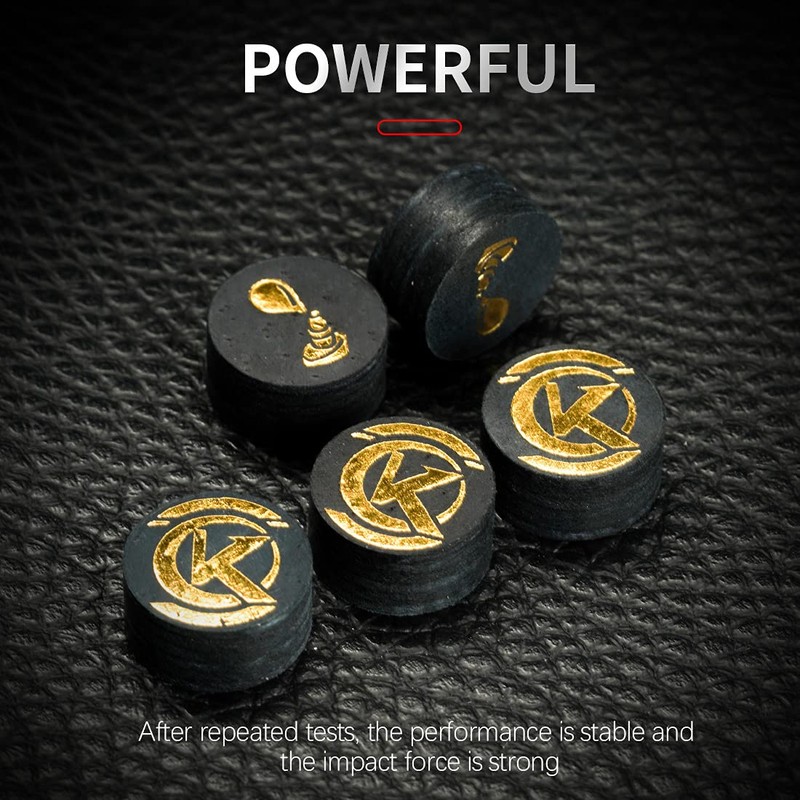 KONLLEN Pool Billiard Cue Tips - 5 Pieces Pool Cue