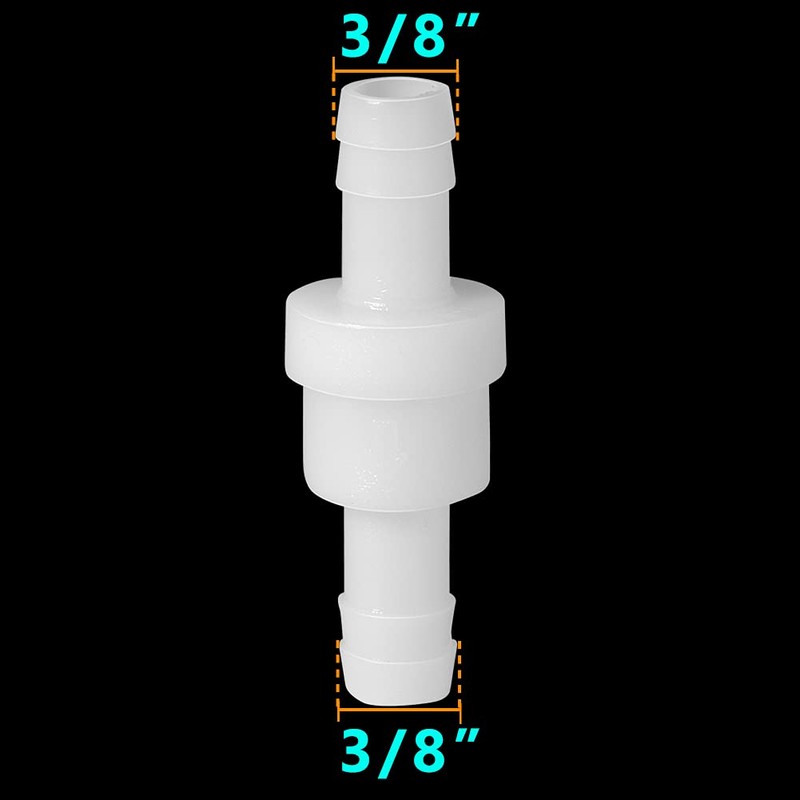 Feelers 3/8" (10MM) One Way Inline Check Valve Non-Return One-Way