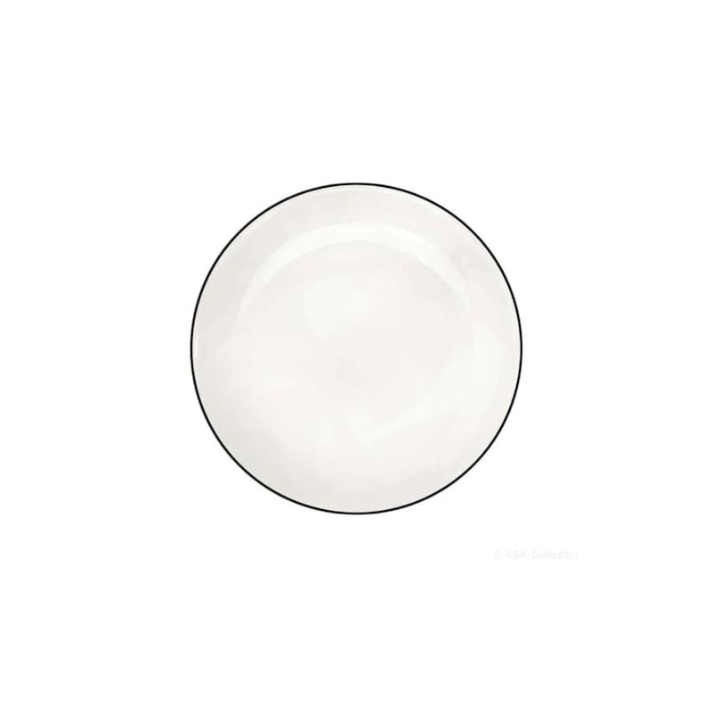 LIGNE Dessertteller D. 21 cm schwarze Linie