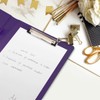WAVEYU Resume Portfolio Folder, Padfolio Clipboard, Writing Portfolio Leather Clipboard