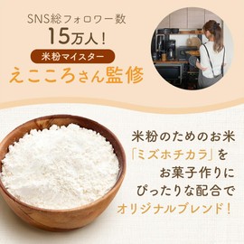D'sTs Rice Flour Meister Ekokoro-san Supervised Rice Flour for Confectionery, 14.1 oz (400 g), Mizuhochikara Domestic Rice Flour for Bread, No Additives, Gluten Free, Ekokoro Rice Flour, Deese