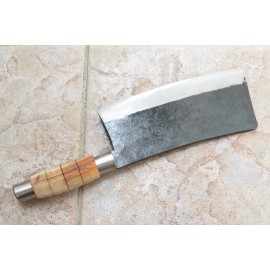 Crude - Premium 8 Inch Heavy Duty LH Cleaver Meat Chopping Knife,  Carbon Steel