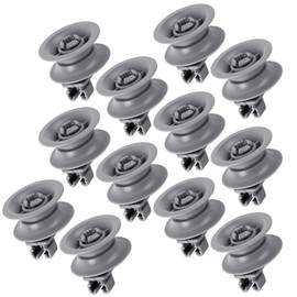 YOTINO 12 Dishwasher Wheels, Basket Rollers, Dishwasher, Plastic Pulley, Basket Roller, Dishwasher Replacement Parts, Compatible with 00611666 00165313 Dishwasher