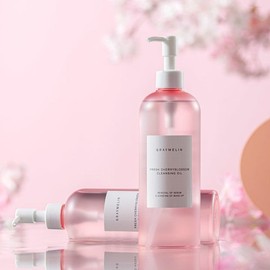 greymelin Fresh Cherry Blossom Cleansing Oil 400ml x 2 (complexion improvement) Green Light Cleansing Oil x 2 400ml (soothing and moisturizing) Green Light Cleansing Oil x 2 400ml (soothing) / 프레쉬 체리블라썸 클렌징오일 400ml 2개 (안색개선) 그린라이트 클렌징오일 2개 400ml (진정보습) 그