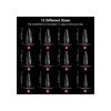 120pzs Tips Soft Gel Uñas Postizas De Largas Y Puntiagudas