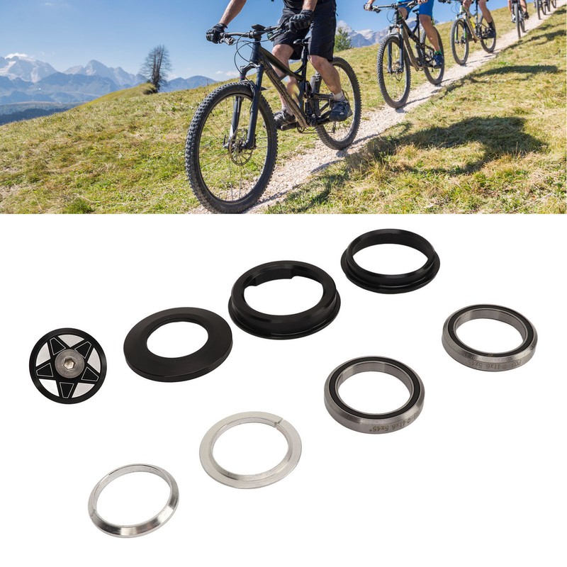 Bike Headset Aluminum Alloy Bike Bearing Headset Star Nut Spacers