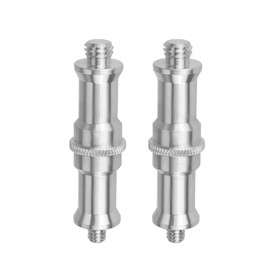 Savagrow 2Pcs 1/4 to 3/8 Inch Threaded Screw Male Light Stand Converter Screw Adapter Camera Hot Shoe Slot Adapter Flash Receiver