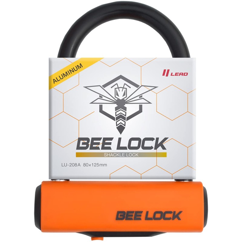 LEAD LU-208A BEE LOCK Shackle Lock Aluminum Motorcycle Lock 3.1