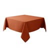 Biscaynebay Fall Tablecloth Textured Fabric Square Tablecloths 70x70 Inch, Rust
