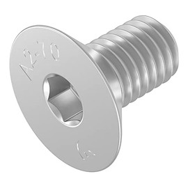SECCARO Countersunk Screw M4 x 8mm Stainless Steel V2A VA A2 DIN 7991 / ISO 10642 Hex Socket (Pack of 20)