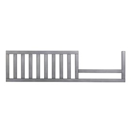 Toddler Bed Safety Guard Rail for Evolur Baby Convertible Cribs - Solid Wood Rail for Convertible Crib to Toddler Bed Conversion - Safety Bed Rail for Children (Imperial Grey, Model 811)