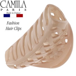 Camila Paris CP3201 French Hair Clip for Women - Long Curly Wavy Hair Jaw Clip, Durable Styling Big No Slip Grip, Made in France