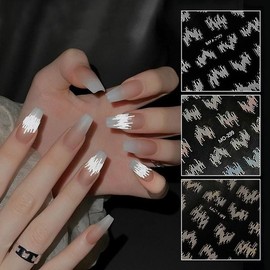 [NKJ_1_64] Jim's Unexpected Charm Metallic Sticker Reflective Line Sticker 3 Types (49483426) - Reflective Nail Sticker DP-667／FREE / [NKJ_1_64]짐의 반전매력 금속스티커 반사 라인 스티커 3종 (49483426) - 반사네일스티커DP-667／FREE