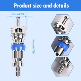 Valve Core for R410 R32 R22,High Pressure with Teflon Seal,HVAC Replacement Part Ideal for Refrigeration Systems and Air Conditioning 50PCS