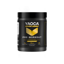 YAOCA Pre-WorkOut Suplemento en polvo 360g | Con Creatina Monohidratada! | 60 servicios |Sabor Durazno-Mango | enriquecido con Vitamina C | Libre de azúcar | ¡Potencia tu entrenamiento!