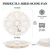 AOTASO Silicone Scone Pan with Metal Reinforced Frame, 8-Cavity Non-Stick