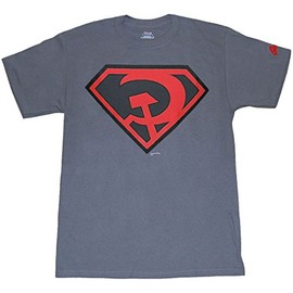 Super Man Red Son Logo T-Shirt-Medium
