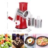 Ourokhome Vegetable Mandoline Slicer Chopper- Rotary Cheese Grater with 3