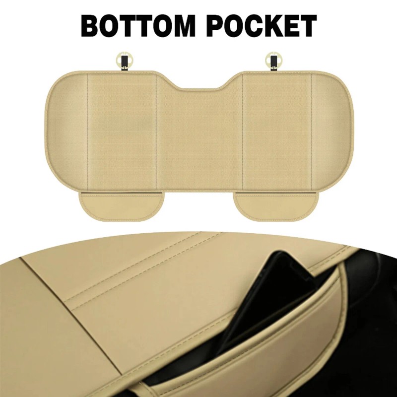 Back Seat Cover Protector - Waterproof Car Seat Cushion PU