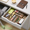 Kiasthome Acacia Wood Kitchen Silverware Drawer Organizer, Expandable Utensil Cutlery
