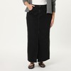 The Drop Rylie Maxi Denim Skirt with Front Slit Skirt,