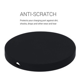 kwmobile Silicone Case Compatible with Apple MagSafe Charger Pad - Soft Protective Charger Cover - Black