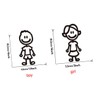 iplusmile 30pcs Reflective Car Stickers Funny Family Members Decals for