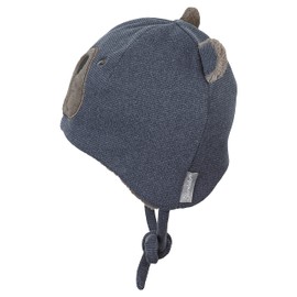 Sterntaler Baby Boys Hat Baby Hat Bear Face, blue