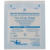 Slotted Compresses 7.5 x 7.5 cm Sterile 12 Pack of