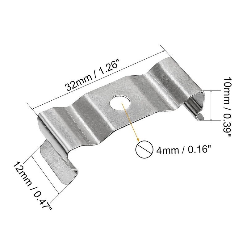uxcell T8 Clips Bracket Hanger for Integrated Tube Light Fixture,