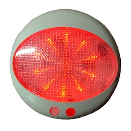 Aqua Signal 16600-7 Round LED Dome Light with Dimming - 5", Red/Warm White Light