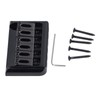 Electric Guitar Saddle Bridge Black Sturdy Durable Guitar Fixed Hardtail