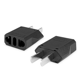 BoxWave European to American Outlet Plug Adapter,Black,Euro to US Adapter - Type B