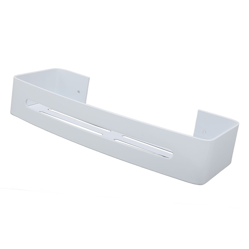 Wall Mount Bathroom Shelf Shower Bath Rack Single Layer Space