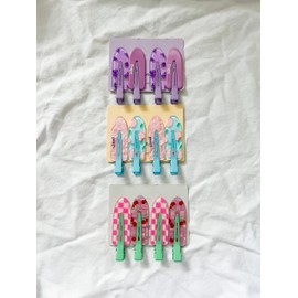 Comfort Fashionably Fruity 12Pcs No Bend No Crease Hair Clips- Styling Duck Bill Clips Alligator Hair Barrettes for Styling Sectioning for Salon Hairstyle Hairdressing Bangs Waves Woman Girl Makeup