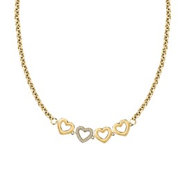 Morellato Bagliori SAVO23 Women's Necklace Steel Crystals, Brass