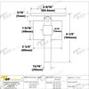 Top Hardware Stainless Steel 316 Garde Wall Mount Adjustable Handrail