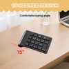 Quwem 18 Key Wireless Numeric Keypad, 2.4G Ultra-Thin Portable Number