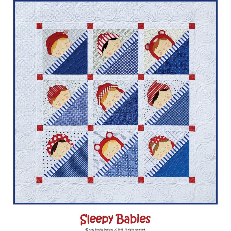 Amy Bradley Designs Sleepy Babies Quilt Pattern, Multi