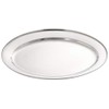Genware NEV-1365 Oval Flat, Stainless Steel, 12"
