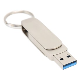 Key Chain Flash Drive 2 in 1 OTG USB3.0 TO USB C Mobile Phone Computer Dual Purpose 360° Rotation U Disk16GB