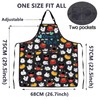 CMNIM Cartoon Mouse Aprons Mouse Cooking Aprons with Pockets Colorful