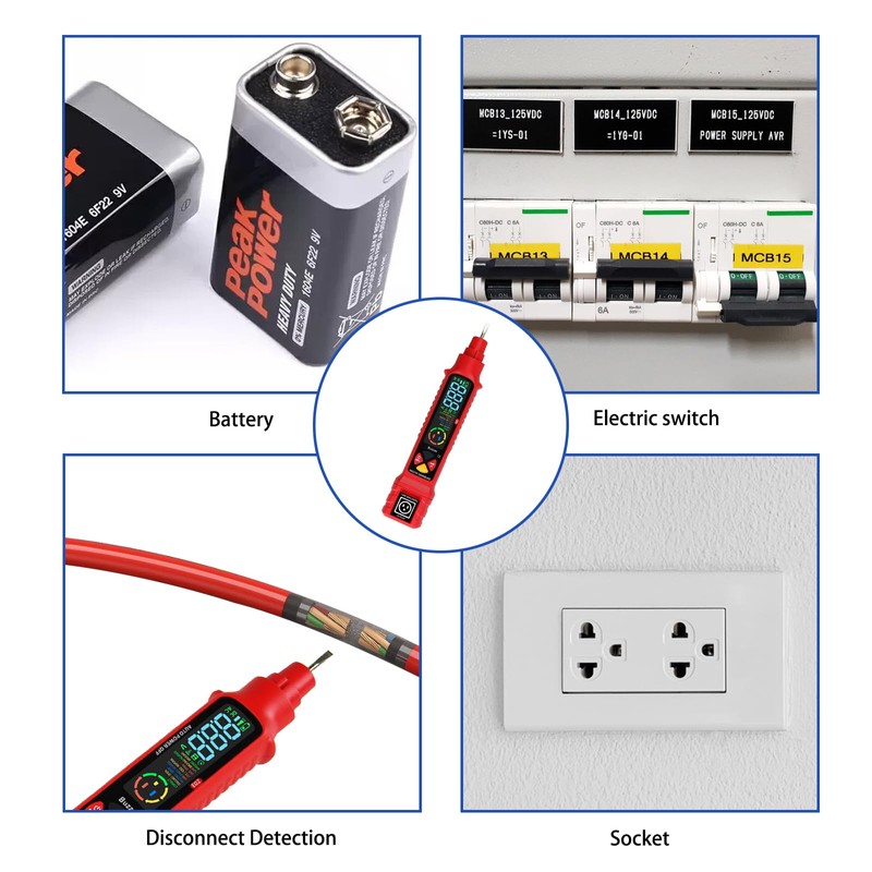 2 in 1 Non Contact Voltage Tester AC 2-440V LCD